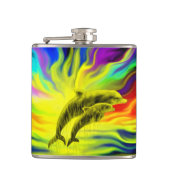 Flasques Les dauphins sous le soleil (Devant)