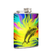 Flasques Les dauphins sous le soleil (Droite)