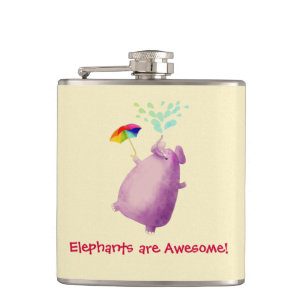 Flasques Les éléphants sont impressionnants