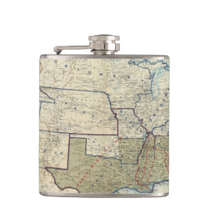 Flasques Les Etats-Unis en juin 1864