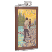 Flasques Les femmes pilotent la pêche - Juneau, Alaska (Droite)