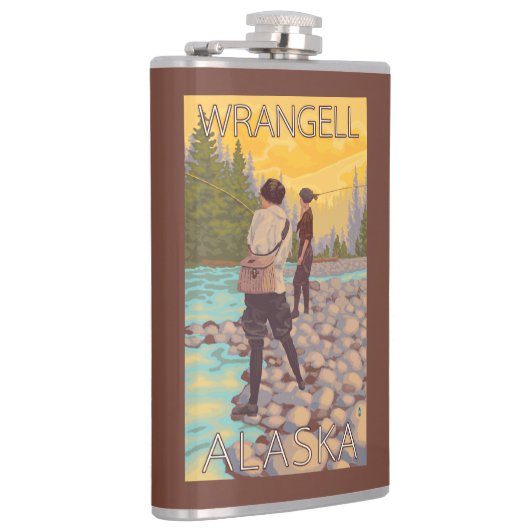 Flasques Les femmes pilotent la pêche - Wrangell, Alaska (Droite)