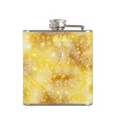 Flasques Les flocons de neige en or (Dos)