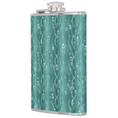 Flasques Les gouttes de pluie sur le métal vert (Gauche)