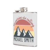 Flasques Les montagnes pastel vintages appellent le monogra (Gauche)