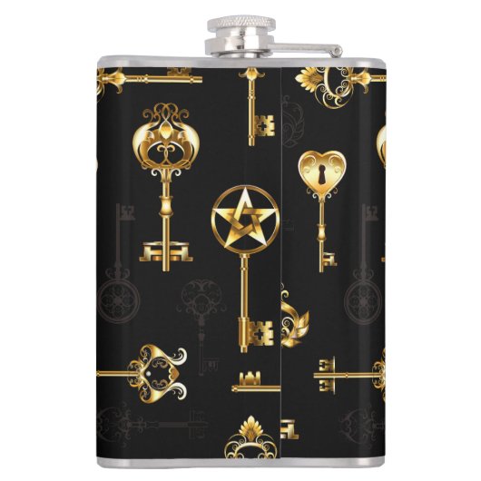 Flasques Les Patters de Seamless avec Golden Keys (Dos)