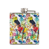 Flasques Les perroquets colorés d'aquarelle | ajoutent (Dos)