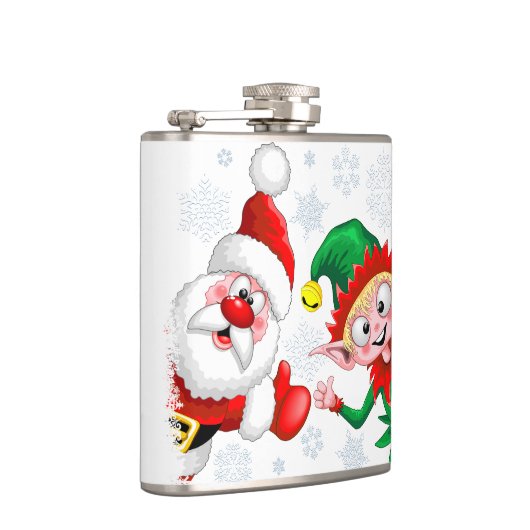 Flasques Les personnages de Noël de père Noël et Elf (Droite)