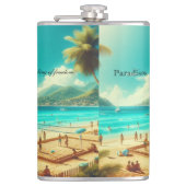 Flasques Les plages sont des paradis sereins (Devant)