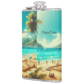 Flasques Les plages sont des paradis sereins (Gauche)
