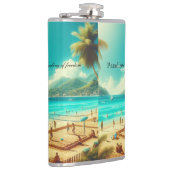 Flasques Les plages sont des paradis sereins (Droite)