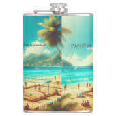 Flasques Les plages sont des paradis sereins (Devant)
