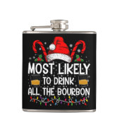 Flasques Les Plus Susceptibles De Boire Tout Le Noël Bourbo (Devant)