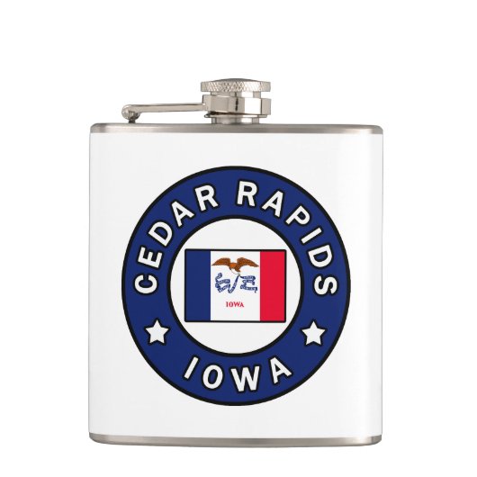 Flasques Les rapides de cèdre Iowa (Devant)