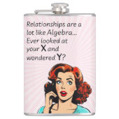 Flasques Les relations sont comme Algebra Funny Quip (Devant)