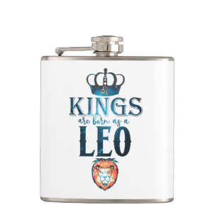 Flasques LES ROIS naissent sous le signe du Zodiaque LEO Ju