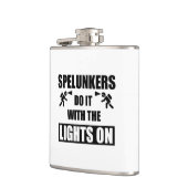Flasques Les Spelunkers Le Font Avec Les Lumières Sur (Gauche)