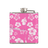 Flasques Les tortues de fleurs roses et blanches Médicales (Dos)