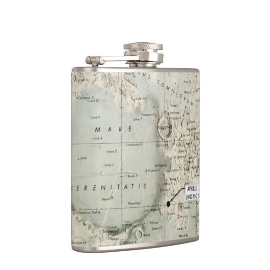 FLASQUES L'ESPACE : LUNE MAP, 1972 (Droite)