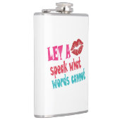 Flasques Let a kiss speak what words cannotT-Shirt (Droite)