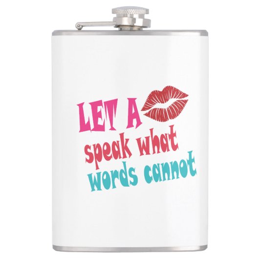 Flasques Let a kiss speak what words cannotT-Shirt (Devant)