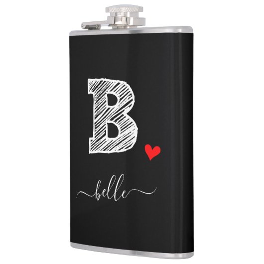 Flasques LETTRE B MONOGRAPHIQUE D'ÉCRAN RÉtro (Gauche)