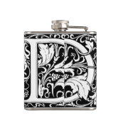 Flasques Lettre D Monogramme médiéval Art Nouveau (Dos)