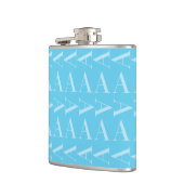 Flasques Lettre initiale A, Aqua Blue (Gauche)