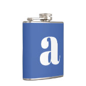 Flasques Lettre initiale de monogramme moderne mariage bleu (Droite)