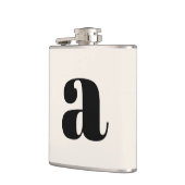 Flasques Lettre Initiale Monogramme Moderne Mariage Gras Bl (Gauche)