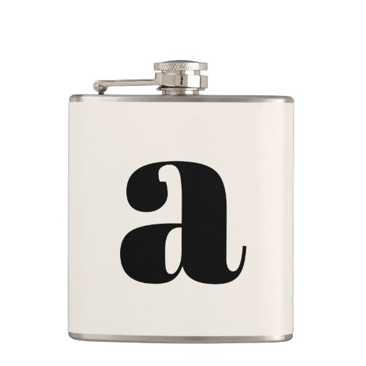 Flasques Lettre Initiale Monogramme Moderne Mariage Gras Bl (Devant)