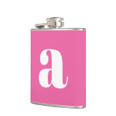 Flasques Lettre Initiale Monogramme Moderne Mariage Rose Ch (Gauche)