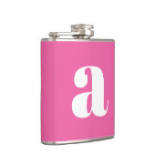 Flasques Lettre Initiale Monogramme Moderne Mariage Rose Ch (Droite)