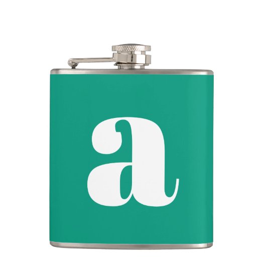 Flasques LETTRE INITIALE MONOGRAPHIQUE MOYENNE Mariage Vert (Devant)