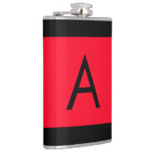 FLASQUES LETTRE INITIALE NOIRE ROUGE LETTRE NOIRE PLACE (Droite)