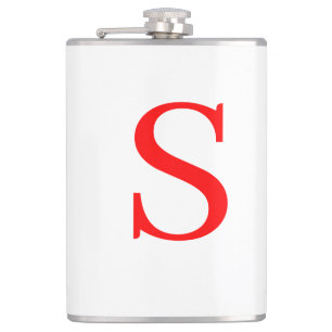 FLASQUES LETTRE INITIALE ROUGE ET BLANCHE MINUSCULE MONOMOB