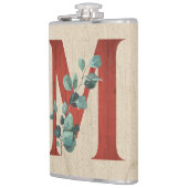 Flasques LETTRE M EN BOIS rustique ET Eucalyptus (Gauche)