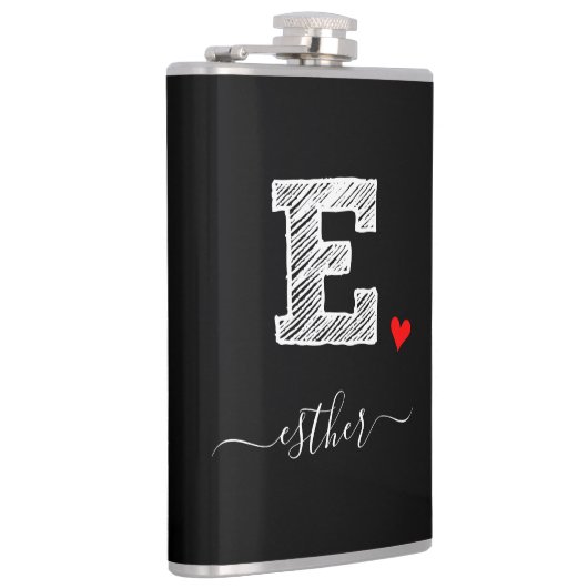 Flasques LETTRE MONOGRAPHIQUE E D'ÉCRAN RÉtro (Droite)