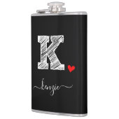 Flasques LETTRE MONOGRAPHIQUE K D'ÉCRAN RÉtro (Gauche)