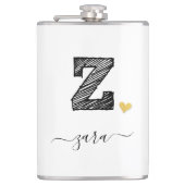 Flasques LETTRE MONOGRAPHIQUE Z D'ÉCRAN RÉtro (Devant)