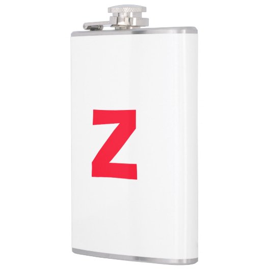 Flasques LETTRE MONOMOMOGÉE Rouge INITIALE PROPRE Nom (Gauche)