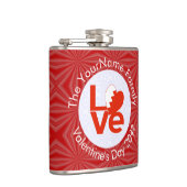 Flasques LETTRE ROUGE Drapeau de Bahreïn AMOUR Personnalisé (Droite)