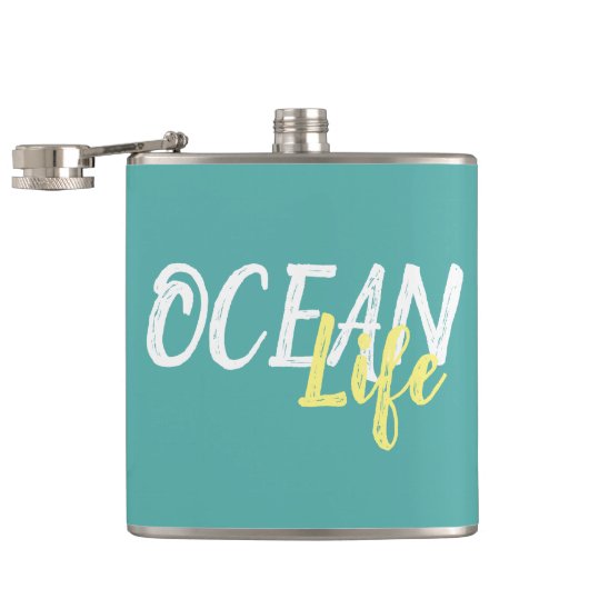Flasques lettres OCEAN LIFE nautique | (Ouvert)