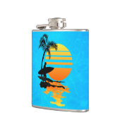 Flasques Lever de soleil surfant (Gauche)