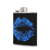 Flasques Lèvres bleues de parties scintillantes (Gauche)