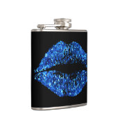 Flasques Lèvres bleues de parties scintillantes (Droite)