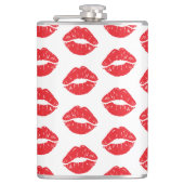 Flasques Lèvres Rouges, Rouge À Lèvres, Baiser, Motif Des L (Devant)