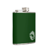 Flasques Lèvres shamrocks - Kiss Me Je suis Irish Flask (Droite)