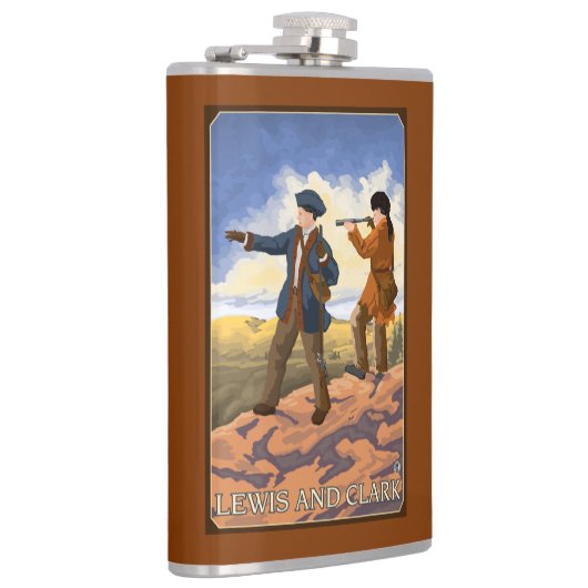Flasques Lewis et Clark explorant l'ouest (Droite)