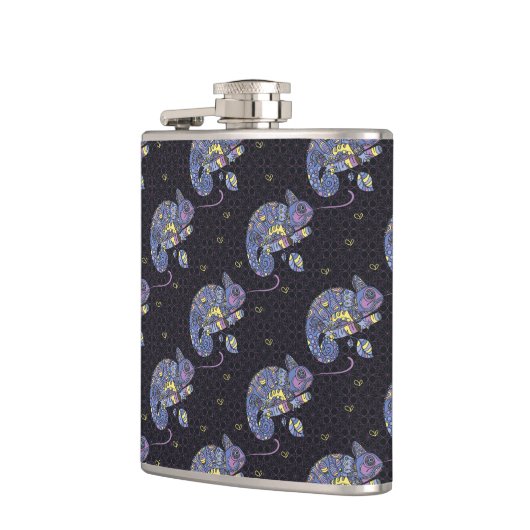 Flasques Lézard de Zentangle (Gauche)